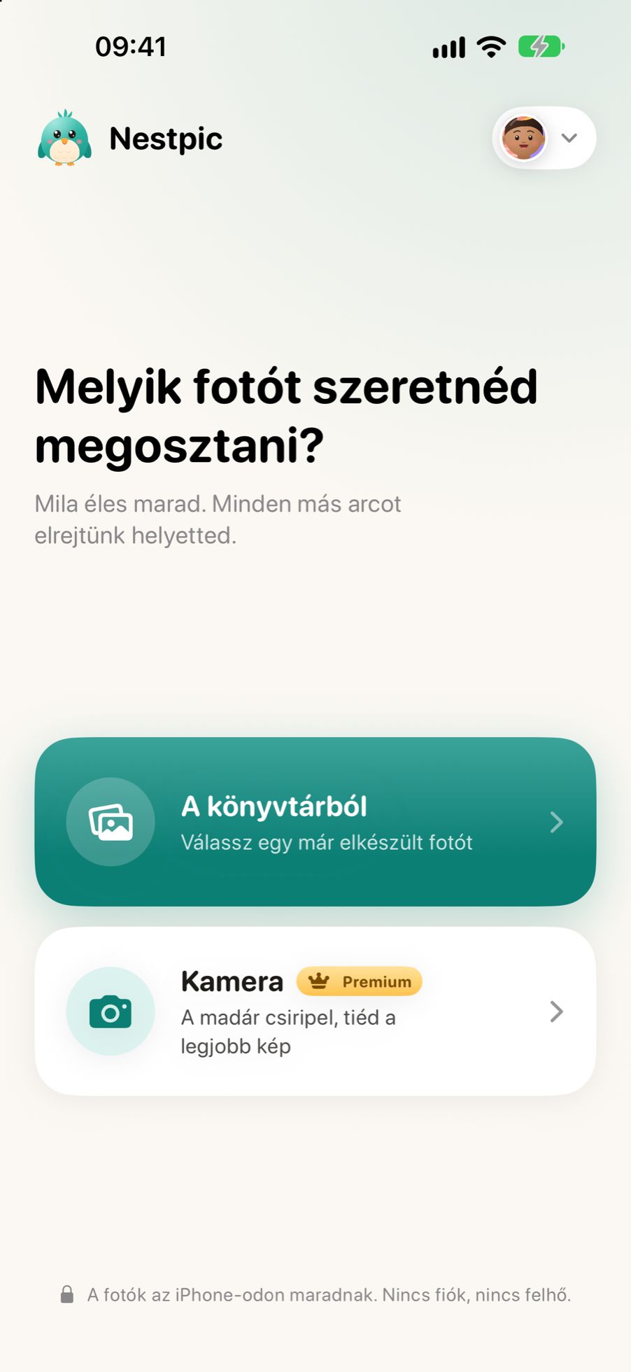 Fotó kiválasztása a Nestpicben