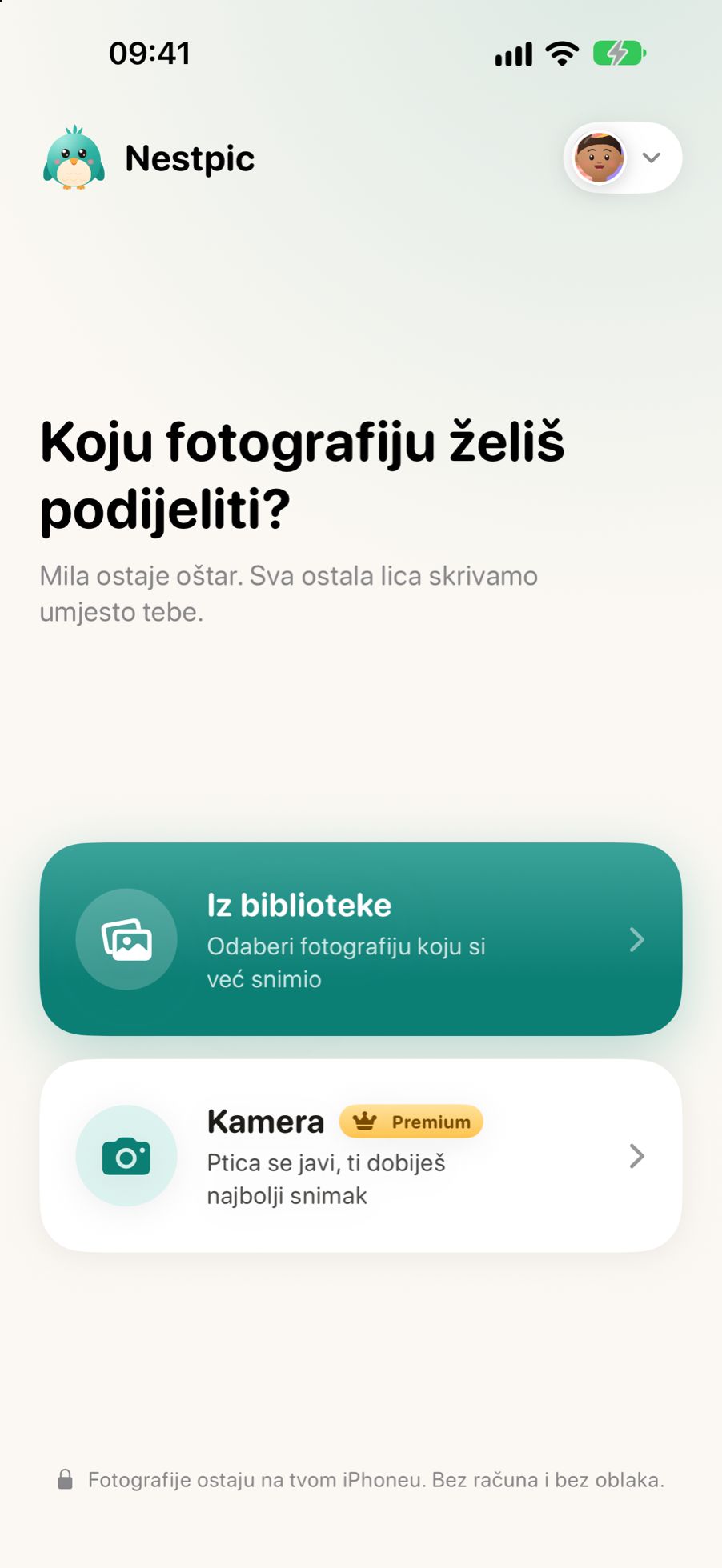 Odabir fotografije u Nestpicu